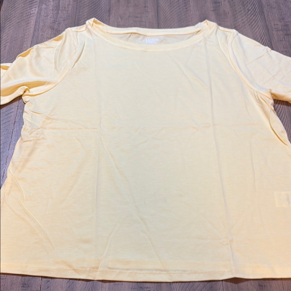 528 Lands' End Soft Yellow Tee